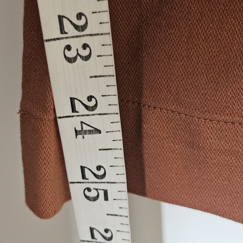 Gap Pants Womens Medium Orange Brick Drawstring Chino Stretch Office Workwear M - Picture 12 of 16